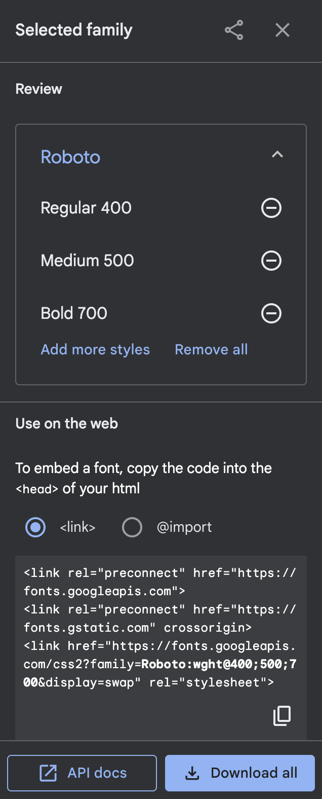 Google Fonts